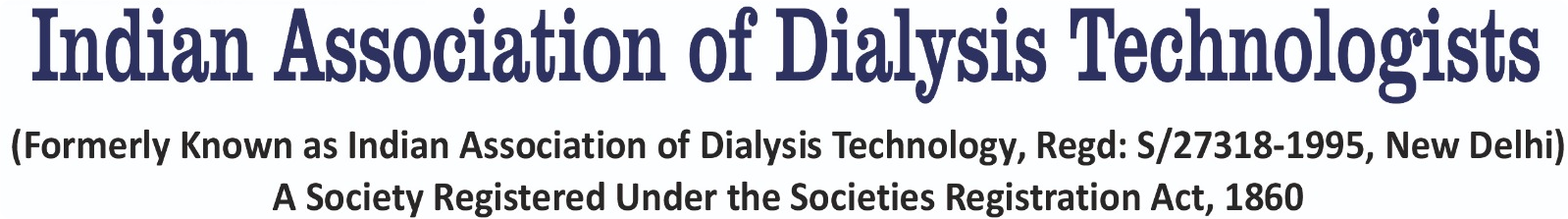 Indian Association of Dialysis Technology Logo